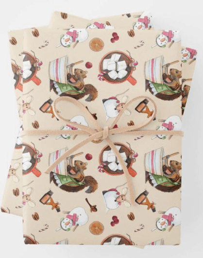 Essential Oil Holiday Wrapping Paper
